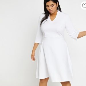 Eloquii V-neck A-Line Dress